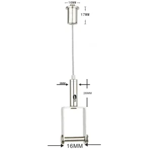 Customized Lighting Suspension Cable Grippers Side Exit Cable Holder Cable Bracket Mounting Hardware for Light Fixtures