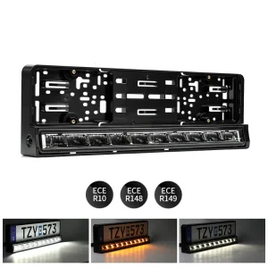 Customized Number Plate Light Bar Bracket LED Bar Number License Plate Holder EU ECE R10 R148 R149