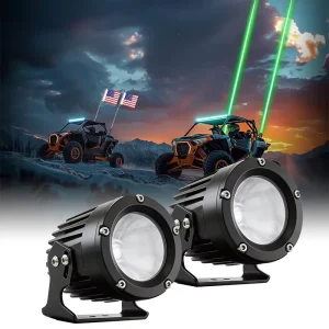 Customized Remote ATV UTV Truck Offroad SUV 4X4 LED Fog Light Car Motorcycle Mini Laser Work Light