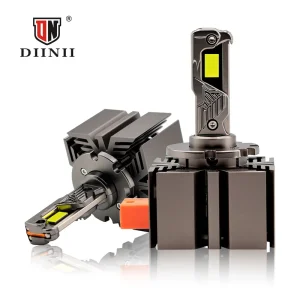 D3s LED Headlights High Power 6000K Aluminum CSP 10000lm IP68 Waterproof 12V Smart Fan Cooling 110W Universal