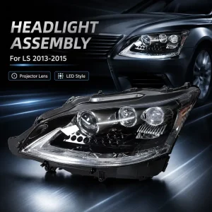 D4S HID Head Light Assembly Direct Fit OEM for Lexus LS460 Halogen Bulb Headlamp PC Lens