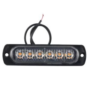DC 12V 24V Auto LED Strobe Warning Light 4 LED Truck Side Marker Caution Beacon Light