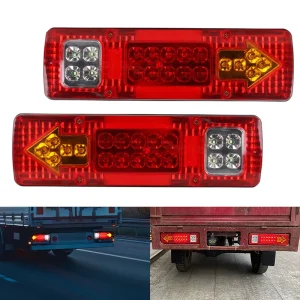 DC 24V Led Truck Tail Lamp Trailer Tail Light Red Yellow Turn Signal Indicator Stop Lamp Rear Brake Light for Car Trailer Trucks