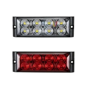 DC12V-24V Amber Light Bar H4 Strobe Light Coupe Warm White Light Auto Retrofit