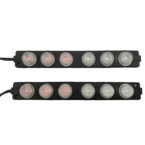 源工厂DC12V/24VLED6灯、红色和蓝色闪烁模块灯、警示灯、卡车和摩托车信号灯