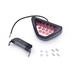 DC12V Car Warning Triangle LED Brake Lights for F1 Flash Tail Lights Red Lamp Color Rear Bulbs