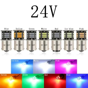 DC24V OLIVER Truck Car LED Turn Signal 3.7W 7020 21SMD Reversing Light Brake Light