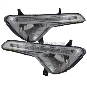 DLAND SPORTAGE R SPECIAL LED DAYTIME RUNNING LIGHT DAYLAMP FOG LAMP DRL V2 WITH YELLOW TURN SIGNAL
