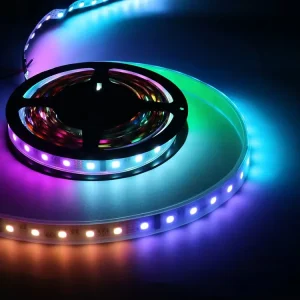 DMX512 IC 5050 30 48 60D RGBW Color LED Strip Light 12V 24V for Interior Decoration Outdoors Wall Engineering Lighting