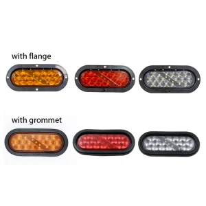 DOT Approved 164mm LED Truck Tail Light 12V 24V 21 SMD Red Stop Run Position Lamp for Commercial Vehicle