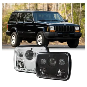 DOT Approved Square Truck Car Headlight Led Low High Beam 5X7 for Jeep Xj Cherokee Headlights