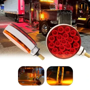 DOT Compliant Waterproof High Brightness Decorative Lamp Trucks Trailers Buses Double Face Flat Head LED Light