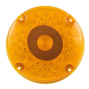 DOT SAE CE E mark Durable 7 Inch Amber Round Piranha 44 LED School Bus Strobe Warning Led Lights Turn signal Indicate Lamp