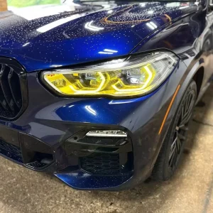 双色 DRL 模块 12V 6000LM 适用于 X5 X6M G05 G06 F95 F96 柠檬黄白色开关 金色日间行车灯