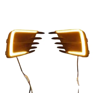 DRL Daytime Running Lights Daylight 12V ABS Fog Lamp Front Bumper Cover With Turn Yellow Signal Light for Honda City