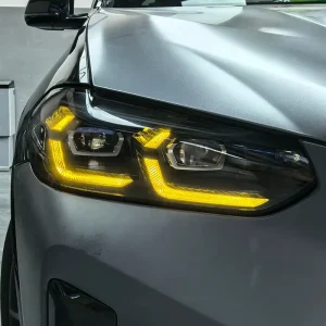黄色 DRL LED 模块套装适用于宝马 X3 X3M X4 X4M G01 G02 F97 F98 2022 至 2024 年汽车 LED 灯