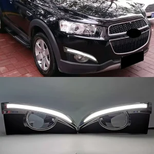DRL Turn Signal LED Daytime Running Lights with Fog Lamp Hole for Chevrolet Captiva