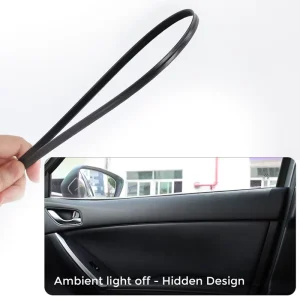DUDUAUTO Accessory Universal Car Ambient Light Wireless Remote Music APP Control Auto RGB Spectrum 26 Dynamic Light Modes