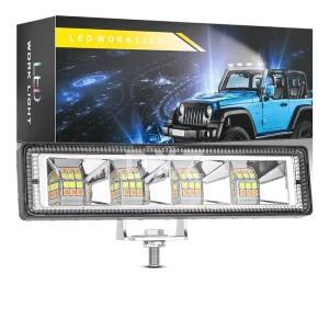 DXZ 12V-24V 6inch 24LED 72W Car LED Work Light CE Certified 1 Year Warranty Universal Fitment Fog Offroad Auto Exterior Lighting