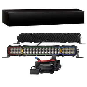 DXZ 20C01 120W 12 30V 20 Inch LED Light Bar Cube Pods Amber Backlight Off Road Driving Retrofit Upgrade Lights