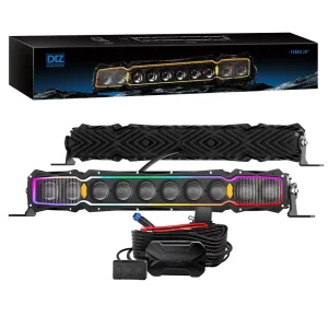 DXZ 20C02 164W 12 30V High Brightness 20 Inch LED Light Bar Cube Pods Amber Backlight Off Road Driving Retrofit Upgrade Light