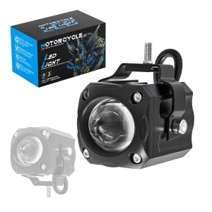 DXZ 20W LED Motorcycle Fog Lights 3Modes Spotlight Auxiliary Amber White Dual Color Offroad Retrofit Upgrade Car Accessories