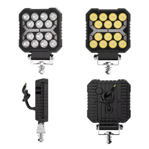 DXZ 新款 4 英寸方形 14LED 汽车 LED DRL 工作灯 4×4 24V 42W 2 年保修聚光灯辅助驾驶灯汽车卡车
