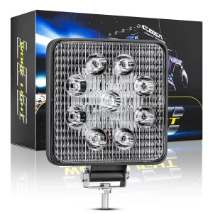 DXZ H F 9 4inch Square 27W 9LED CE Certified 12V 24V Replacement Work Light Universal Auto Exterior Offroad SUV