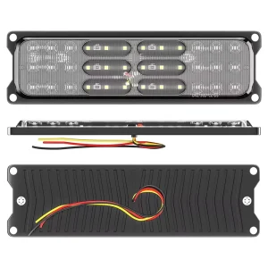 DXZ Red Amber LED 12v 24v CE RoHS Certified Waterproof Light Bar Trailer Tail Lights Kit Strobe Flashing DRL 36W Universal Fit