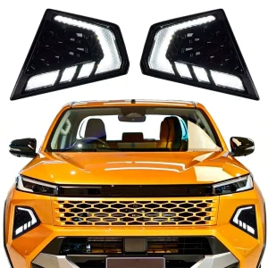 Daytime Running Light Auto Front Bumper Lighting Parts Yellow Turn Signal LED Fog Lamp for Hilux Travo OverLand Signal LED