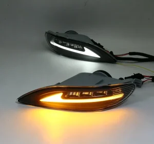 Daytime Running Light with Yellow Turn Signal LED Fog Lamp for Toyota Corolla DRL Accessories for Camry