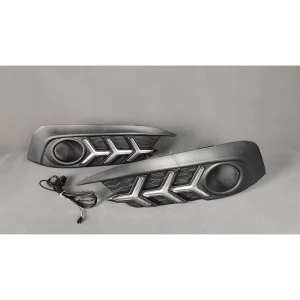 Daytime Running Lights Molded Large Fish Bone Style for Honda Civic