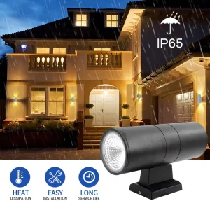 Decor Vintage Garage Ip67 Waterproof 6w Wall Light Led Wall Lamp Outdoor up and Down Wall Lamp Led for Corridor Light