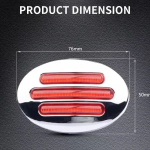 Decorative DC12V 24V 3inch Side Marker LED Turn Signal Light Truck SUV Car Accessories IP67 Waterproof Factory