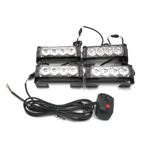 Decorative Offroad LED Grille Panel Light Front Car Grill LED Light Warning Lamp Hood Grille Spot LED Light