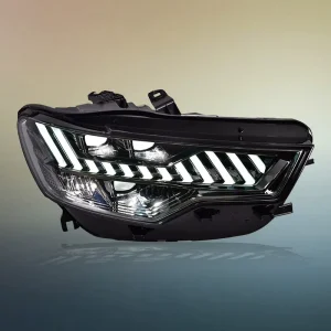 Dedicated for Audi A6L 12V Headlight Assembly Modified A7 LED Running Water Turn Signal Daytime Running Light