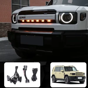 Dedicated for Chery ICAR V27 Grille Small Yellow Light High Brightness LED Daytime Running Light ICAR V27 Accessories