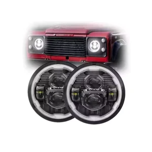 Defender 110 Accessories Halogen Xenon Headlights for Land Rover Defender 90 110 Auto Headlight