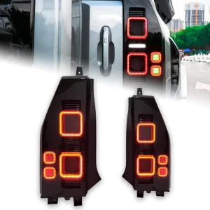Defender Style Smoked LED Tail Light for Jetour Traveler Shanhai T2 Modified LED DRL and Brake Light Rear Taillight Assembly