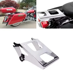 Detachable Two Up Trunk Mount Luggage Rack Metal Easy Installation Fit 09-13 for Road Glide Bottom Bracket