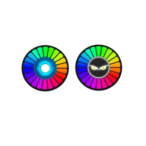 Devil Eye Car Air Freshener Decorative Ambient Light Rhythm Atmosphere Lamp Vent Mount Sound Activated Music Light
