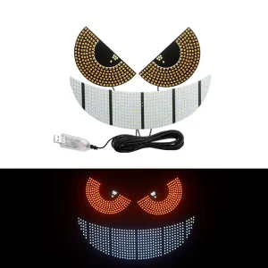 Devil Eye Car LED Display Decorative Light Cool Customized Ambient Warning Lamp Auto Interior Lighting