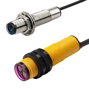 Diffuse Reflection Through beam PNP/NPN NO 12-24VDC IP65 Miniature Photoelectric Sensor Cylindrical Type Auto Application