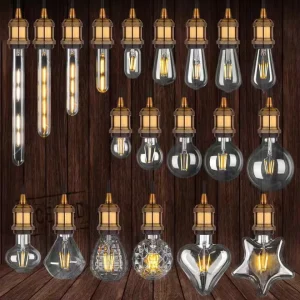 Dimmable 2W 4W 6W 8W LED Vintage Edison Bulb E26 E27 B22 Antique Filament Light Bulbs ST58 ST64 A60 G80 G95 G125 T45 T30