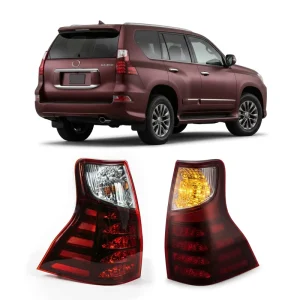 Direct Fit Car Rear Light Combination Assembly Turning Light Brake Light with Yellow Red Light Color for Lexus GX460