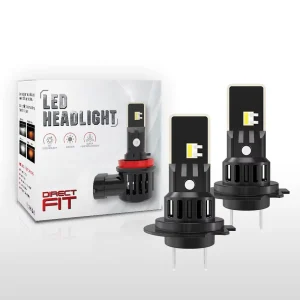 Direct Fit V22 Lights Bulbs 24W 6000LM 12V 24V H7 H11 9005 9006 LED Car Motorcycle Headlight Bulb for Halogen