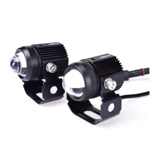 Double Lens Dual Color LED Auxiliary Lights IP68 40W 60W LED Mini Fog Lights for Motorcycle
