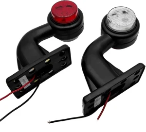 Double Side 12 24V Red White Truck Car styling Indicator Tail Lamp LED Side Marker Light Car Accessories
