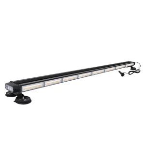 Double Side Amber White Roof Top 50″ COB LED Emergency Strobe Light Bar for Off Road Truck SUV Tow Truck Pickup