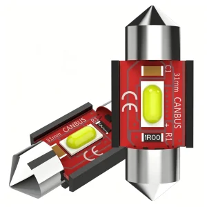 Double Tip 3570 1SMD LED Bulb Constant Current Stepless CANBUS Decoding Car Reading Roof License Plate Light